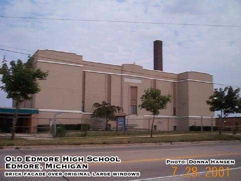 old high school building, Edmore, Michigan